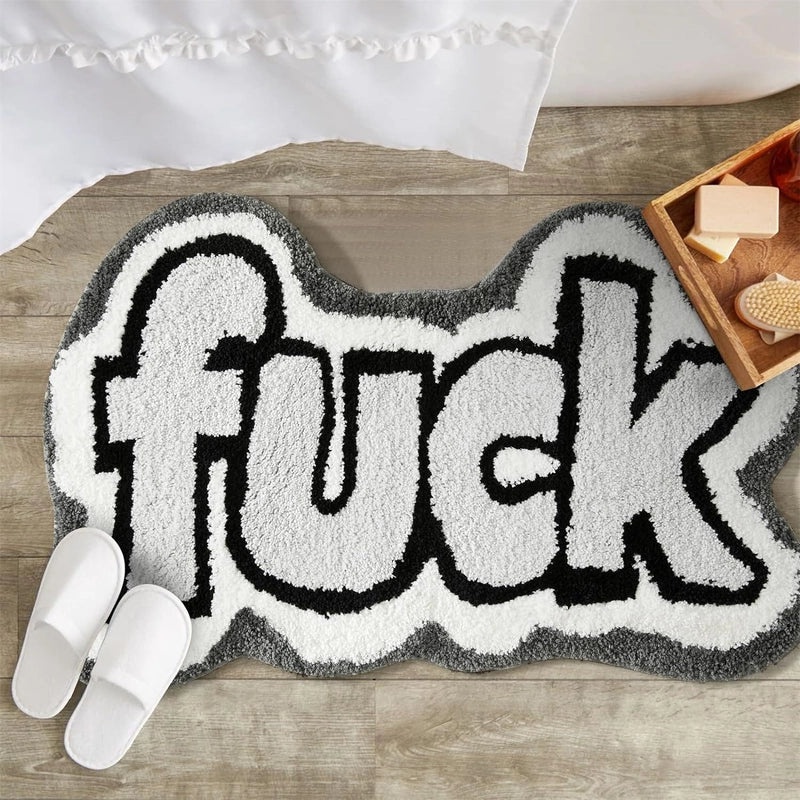 Cozy Imitation Cashmere Bedding Carpet with Letter Design | Home Decor & Bedding