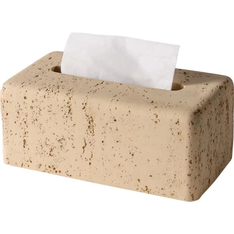 Elegant Solid Color Resin Tissue Box for Living Room | Home Decor Accessories