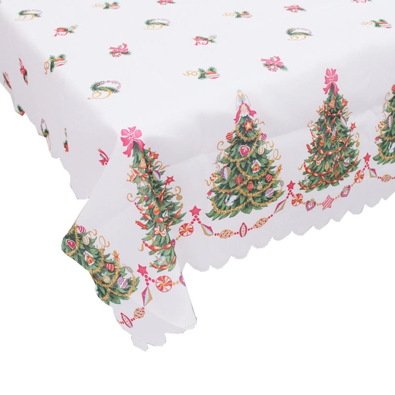 Nordic Christmas Dining Tablecloth Square Decorative Cloth for Living Room New Year Holiday Celebration|Home Decor/Table Linens