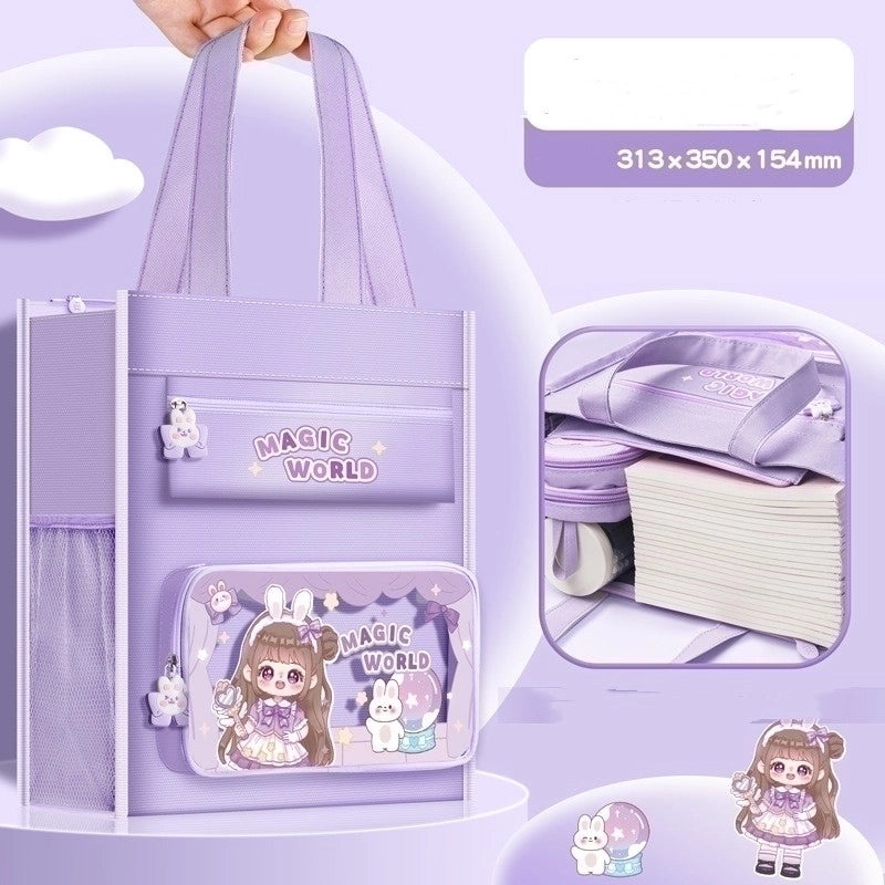 Cute Cartoon Princess School Cloth Storage Bag for Stationery | Stationery Bags & Organizers