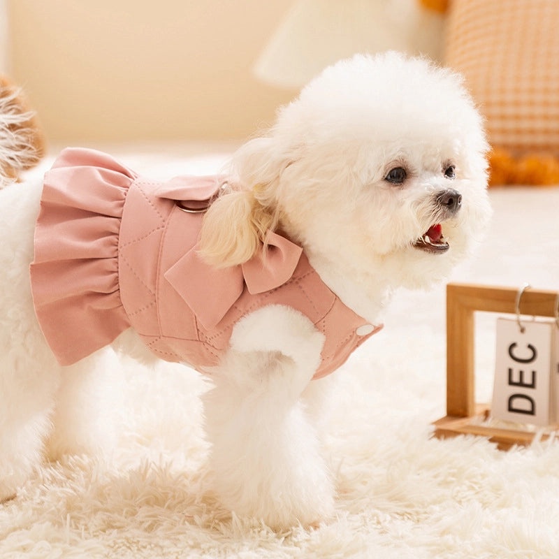 Cozy Flannel Solid Color Bow Tie Pet Apparel|Pet Clothing & Accessories