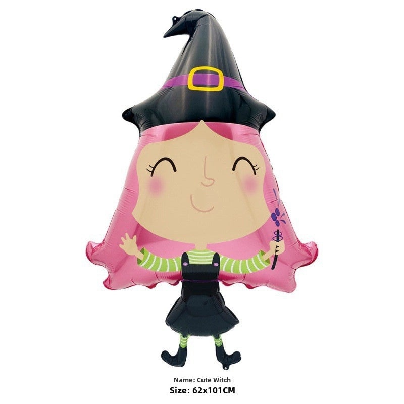 Halloween Ghost Spider Balloon Large Aluminum Foil Skull Man Pumpkin Decor|Halloween Decorations