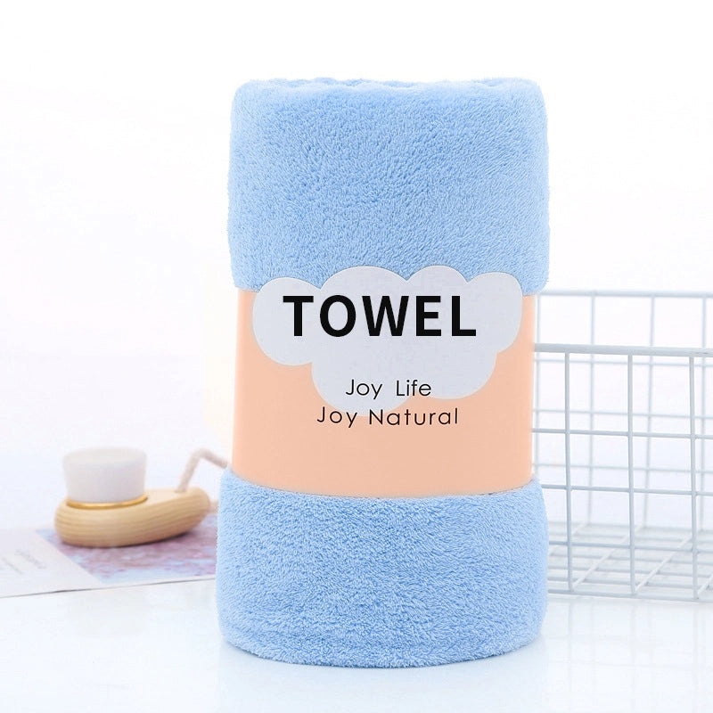 Soft Coral Fleece Bath Towel for Adults | Quick-Dry Thick Large Absorbent Bath & Beach Wrap Towel | Home Textile