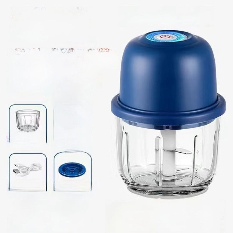 Electric Garlic Press Masher Small Automatic Meat Grinder Household Kitchen Tool|Kitchen Gadgets