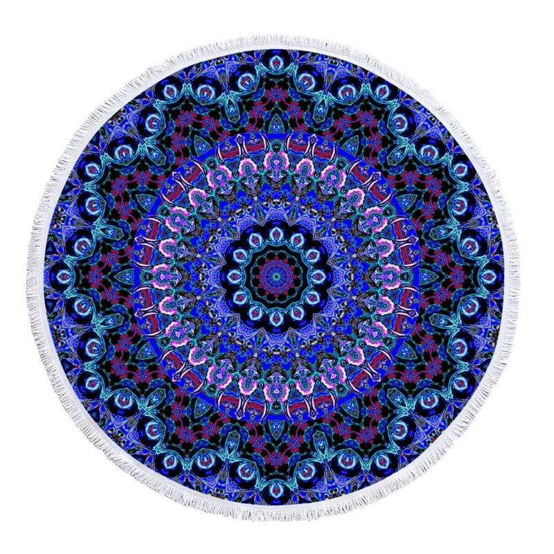 Ethnic Geometric Pattern Lightweight Microfiber Beach Towel for Casual Outdoor Use|Beach Towels