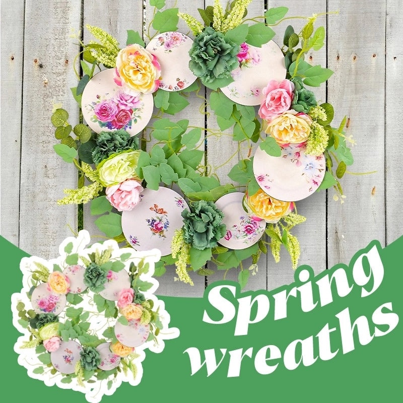 Pastoral Floral Plastic Iron Decorative Props for Casual Daily Use|Home Decor Accessories