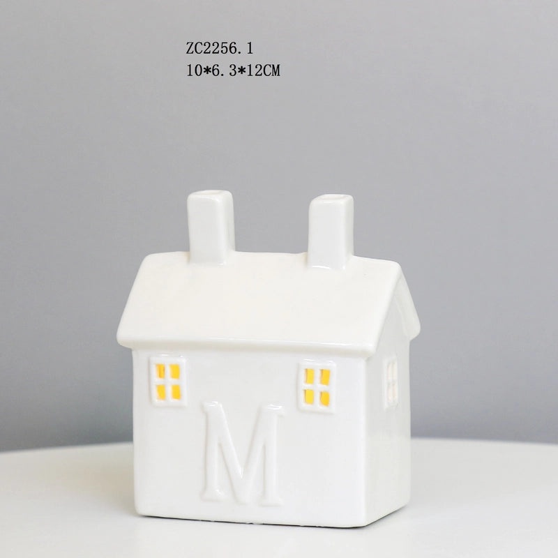 Creative Ceramic LED Night Light Small House Ambient Lamp Decorative Ornament|Home Decor Lighting