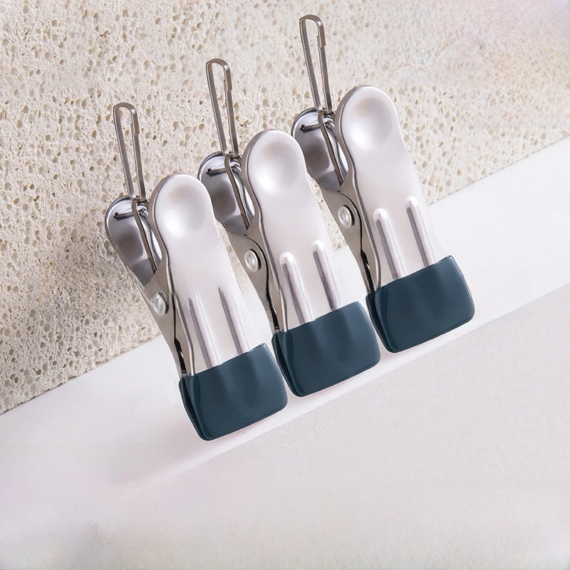 Seamless Stainless Steel Windproof Clothes Clip for Drying | Home & Living/Clothes Hangers & Drying Accessories