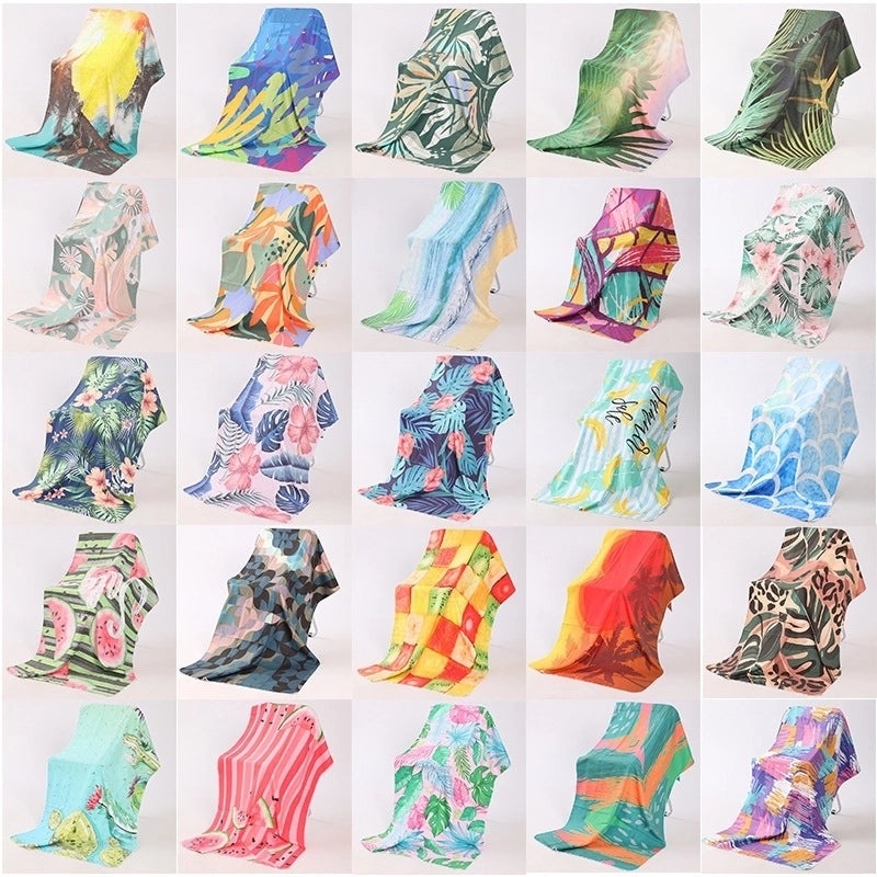 Underwater Animal Print Double-Sided Velvet Polyester Bath Towel | Bath & Beach Towels