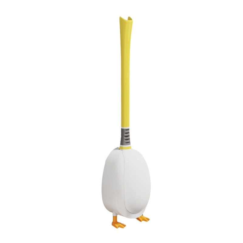 Creative Silicone Diving Duck Toilet Brush with Wall Mount and Base for Bathroom Cleaning|Home & Kitchen - Bathroom Accessories