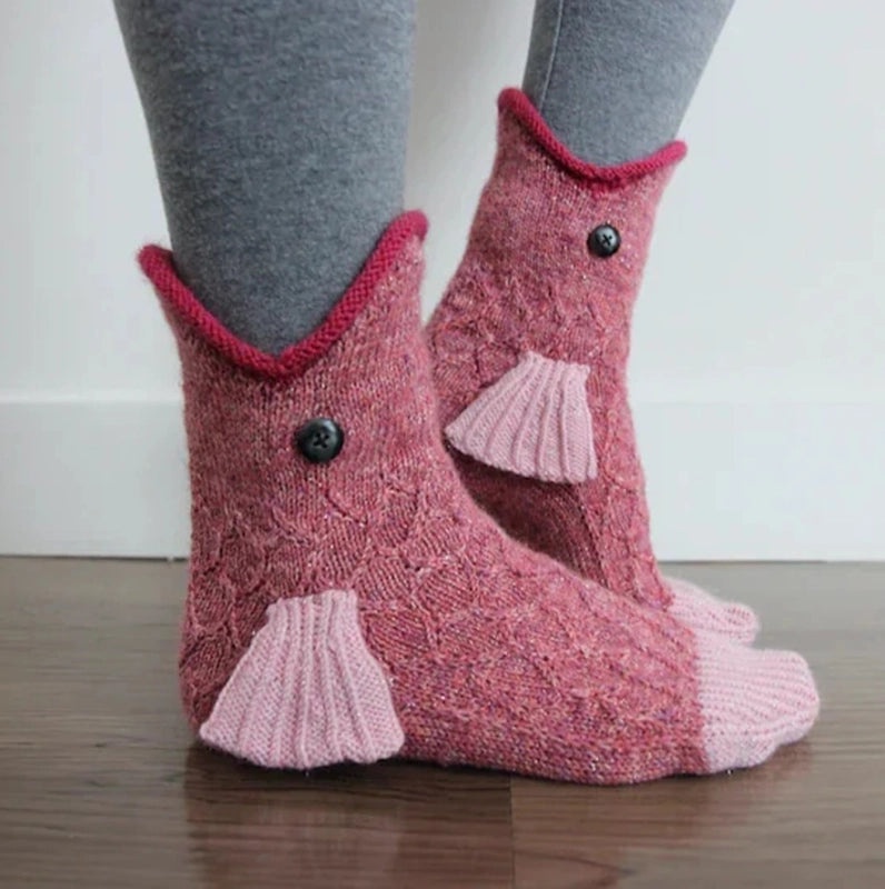 Explosive Knit Crocodile & Shark Pattern Floor Socks Cozy Christmas Warm Socks|Socks & Hosiery