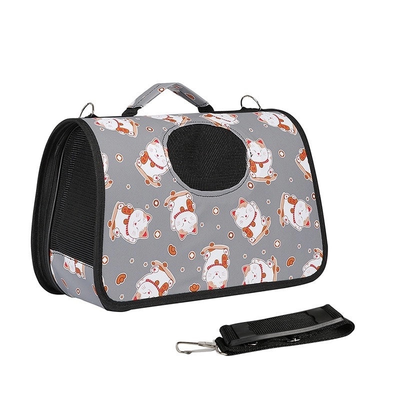 Foldable Space Capsule Pet Carrier Backpack for Small Dogs and Cats Portable Outing Cage Bag|Pet Carriers & Travel Gear