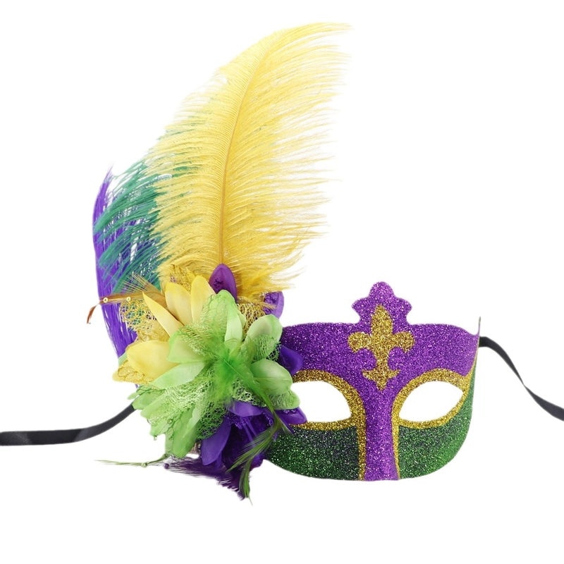 Easter Mardi Gras Feather Plastic Party Mask Selfie Props Holiday Accessories 1 Piece|Party Supplies & Accessories