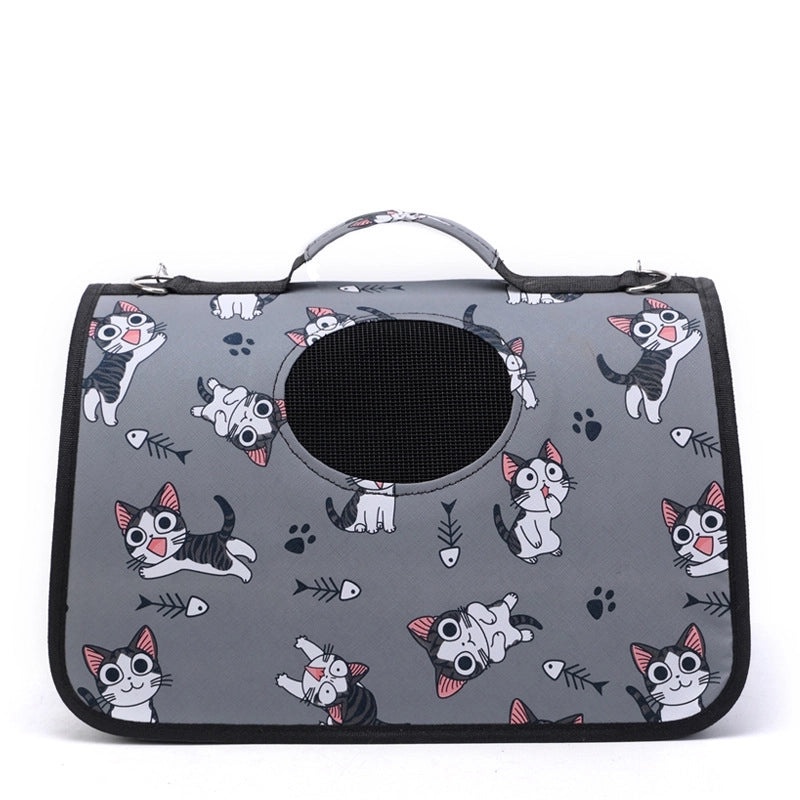 Foldable Space Capsule Pet Carrier Backpack for Small Dogs and Cats Portable Outing Cage Bag|Pet Carriers & Travel Gear