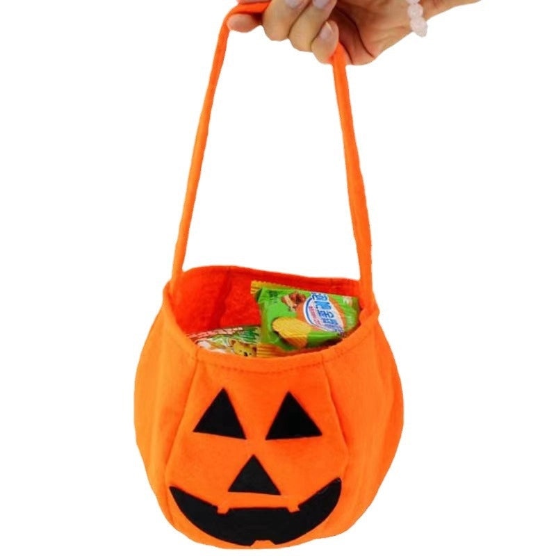 Halloween Pumpkin Themed Cute Fabric Party Gift Bags for Festival Fun|Party Supplies & Gift Bags