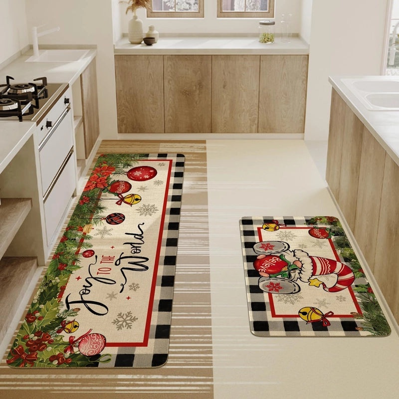 Festive Christmas Tree Polyester Rug|Home Decor & Carpets