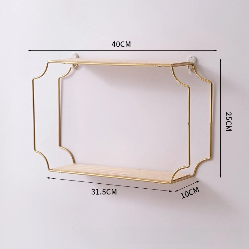 Nordic Three-Tier Wall Storage Rack for Living Room and Bathroom | Home Storage & Organization