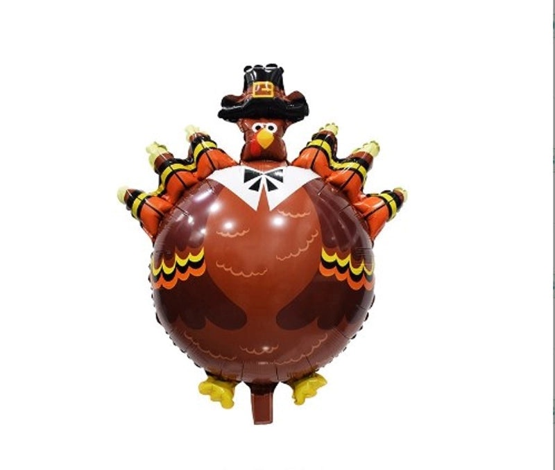 Minimalist Classic Pumpkin Aluminum Film Christmas Balloons | Holiday Party Decorations
