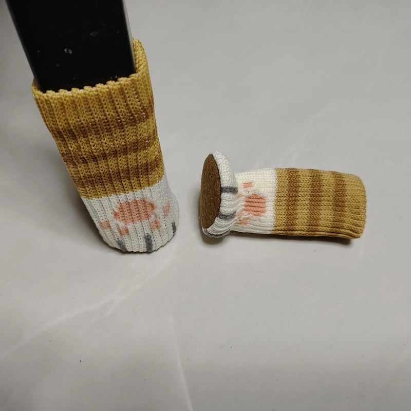 Wool Felt Chair Leg Caps Thickened Non-slip Silent Floor Protectors for Table Stool Feet|Home & Living Furnishings