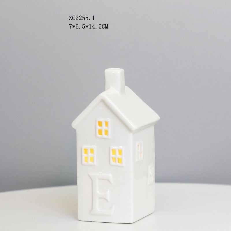 Creative Ceramic LED Night Light Small House Ambient Lamp Decorative Ornament|Home Decor Lighting