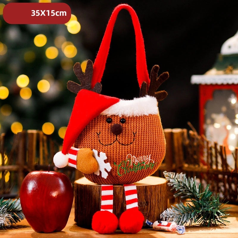 Christmas Tree Santa Claus Snowman Gift Bags Festive Party Wrapping Supplies|Holiday Party Supplies