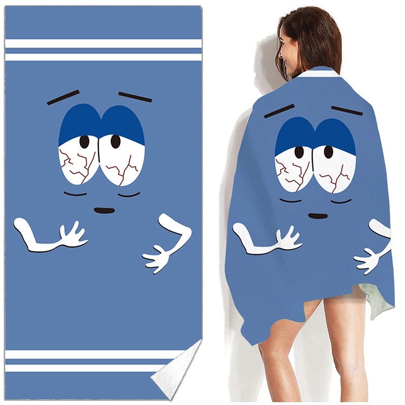 Adorable Cartoon Microfiber Bath Towels for Bathroom | Bathroom Accessories