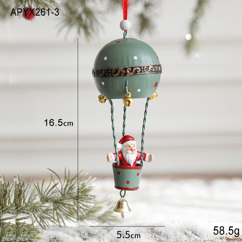 Christmas Minimalist Santa Snowman Elk Iron Hanging Ornaments for Holiday Parties Daily Decorations|Holiday Decorations