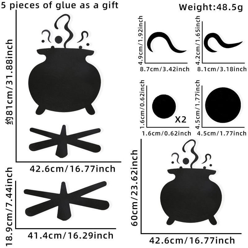 Halloween Minimalist Bat Letter Felt Door Sticker Cool Style Holiday Party Decor|Home Decor