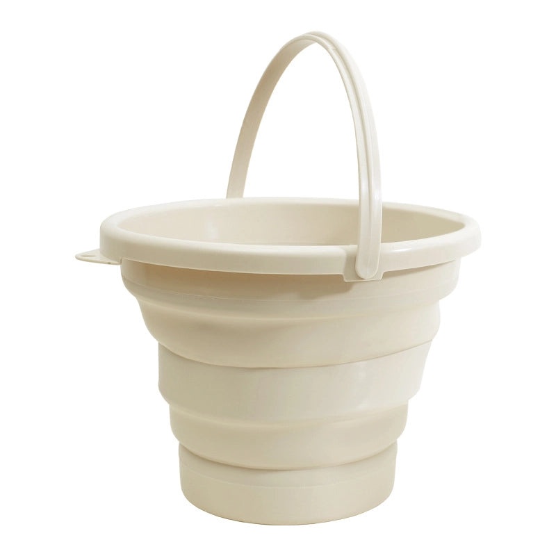 Foldable Solid Color Plastic Bucket for Bathing|Home & Bath Accessories