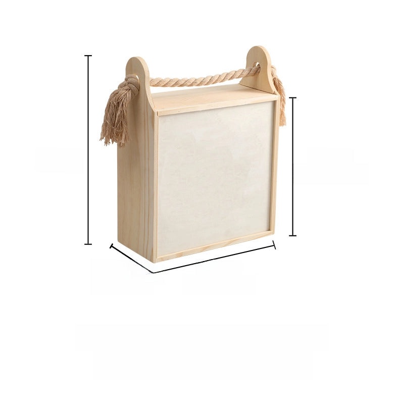 Festive Wooden Basket Box for Mid-Autumn, Dragon Boat, Mother’s Day, Valentine’s, Women’s Day|Festive Gifts & Accessories