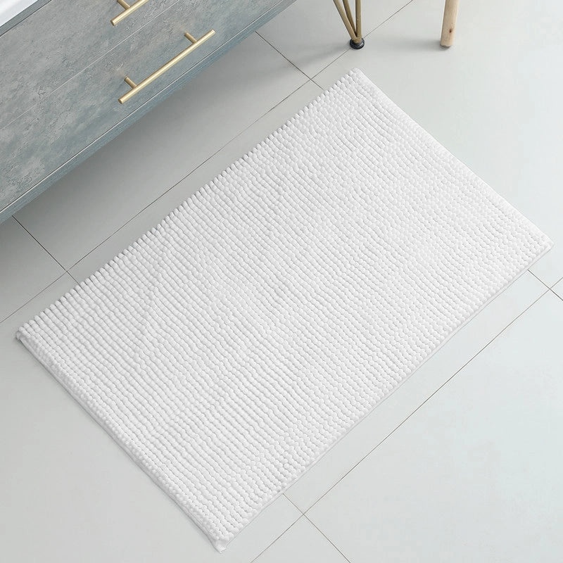 Soft Chenille Plush Floor Mat | Bathroom & Bedroom Carpet Absorbent Door Rug | Home Decor Accessories|Bath Mats