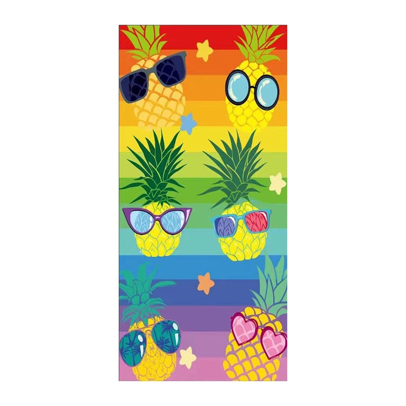 Double-sided Velvet Quick-dry Printed Beach Towel Custom Gym Yoga Sweat Towel|Beach Towels & Gym Accessories
