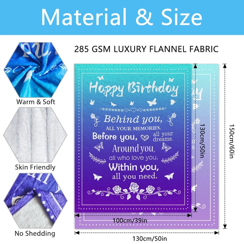 Cozy Polyester Letter Print Blanket for Couch and Sofa Decor | Home Textiles & Throws