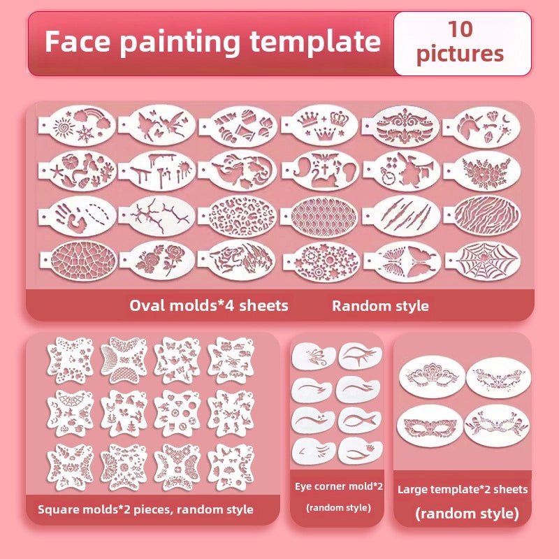 12-Color Face Paint Set for Kids Water-Soluble Safe Halloween Body Makeup|Children's Face Paint & Body Art