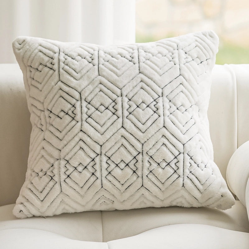 Plush Pillowcase Decorative Cushion for Living Room Sofa Bed Back Support|Home Decor Cushions
