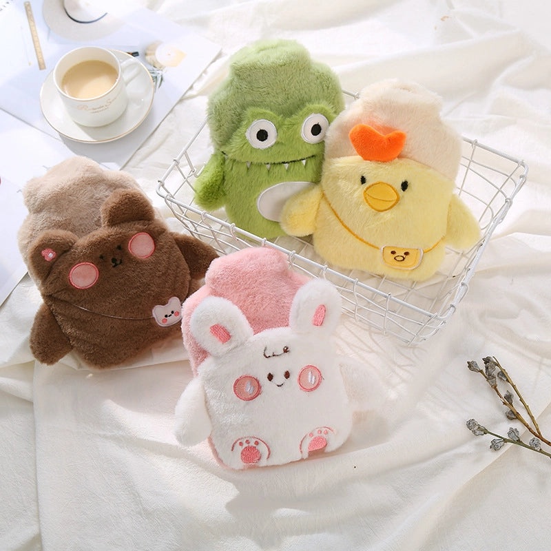 Sanxi Balls Winter Rabbit Hair Hot Water Bag Removable Washable PVC Cartoon Cute Hand Warmer|Hot Water Bags & Warmers