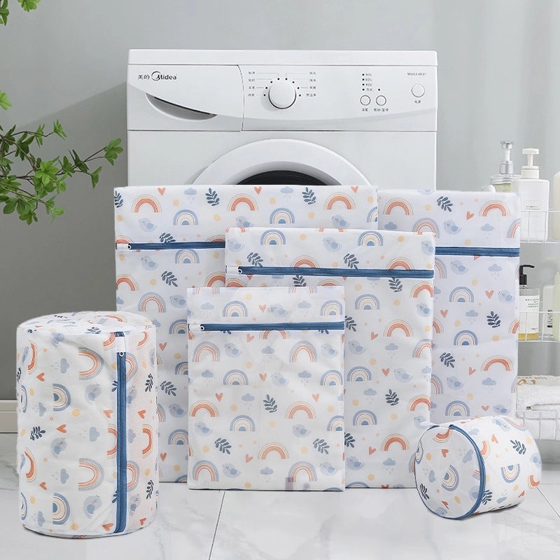 Polyester Laundry Bag with Casual Cactus Leaf and Pineapple Design | Home & Living