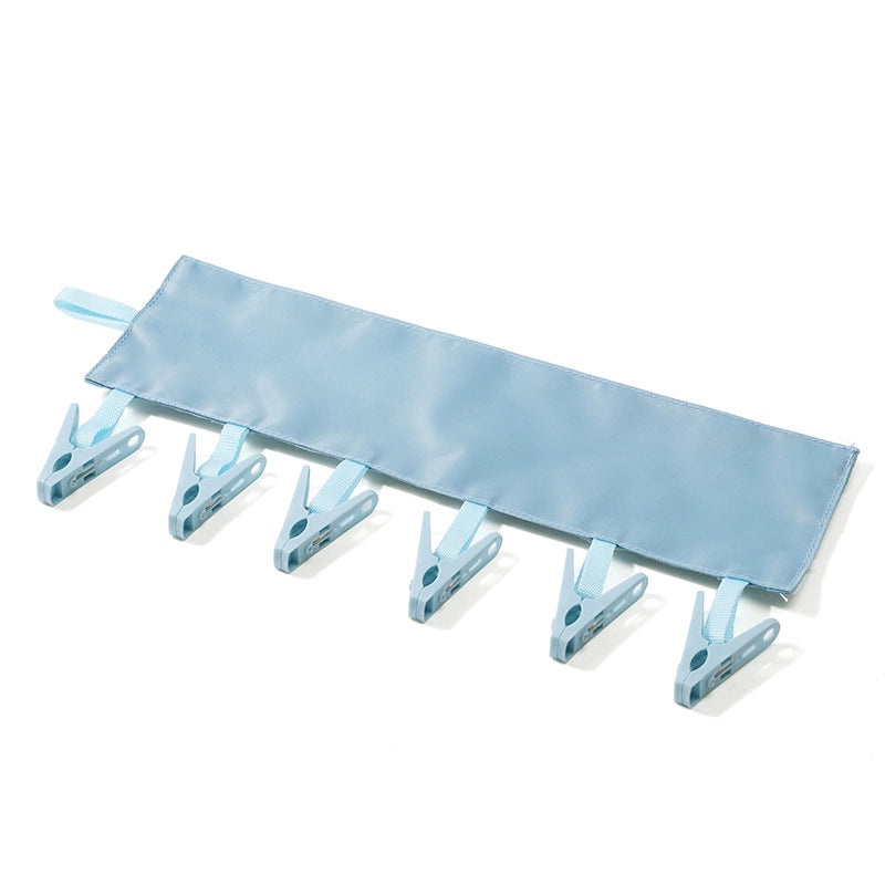 Multi-functional Portable Folding Fabric Clothes Hanger with Clips for Socks and Innerwear | Home & Garden Storage Accessories