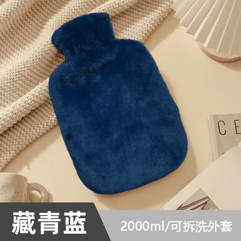 Cartoon Plush Hot Water Bag for Women, Thickened Explosion-proof Hand Warmer and Belly Hot Compress|Home & Living