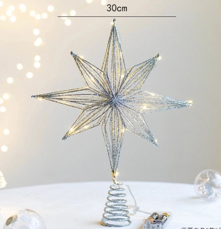 Minimalist Star Iron Art Christmas Selfie Light Decoration | Holiday Decorations