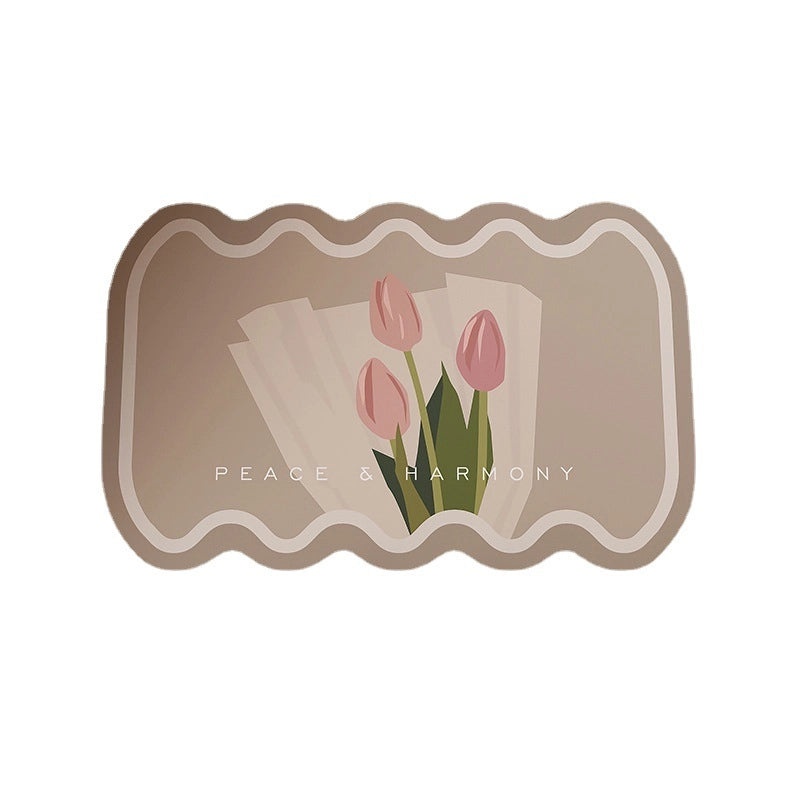 Absorbent Diatom Mud Bathroom Mat Non-Slip Quick-Dry Door Rug for Toilet Home Use|Bathroom Accessories