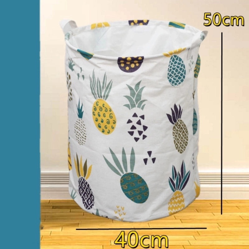 Geometric Animal Print Cotton Linen Storage Basket Minimalist Style|Home Storage & Organization
