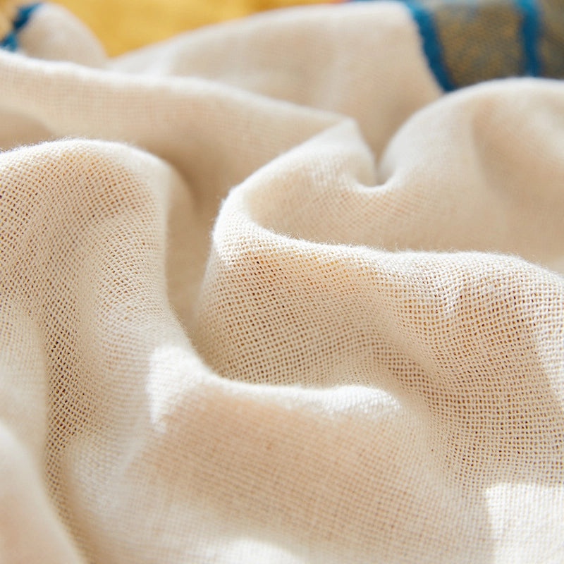 Summer Pure Cotton Gauze Quilt Lightweight Sofa Cover Blanket Bed Sheet for Adults|Home Textiles