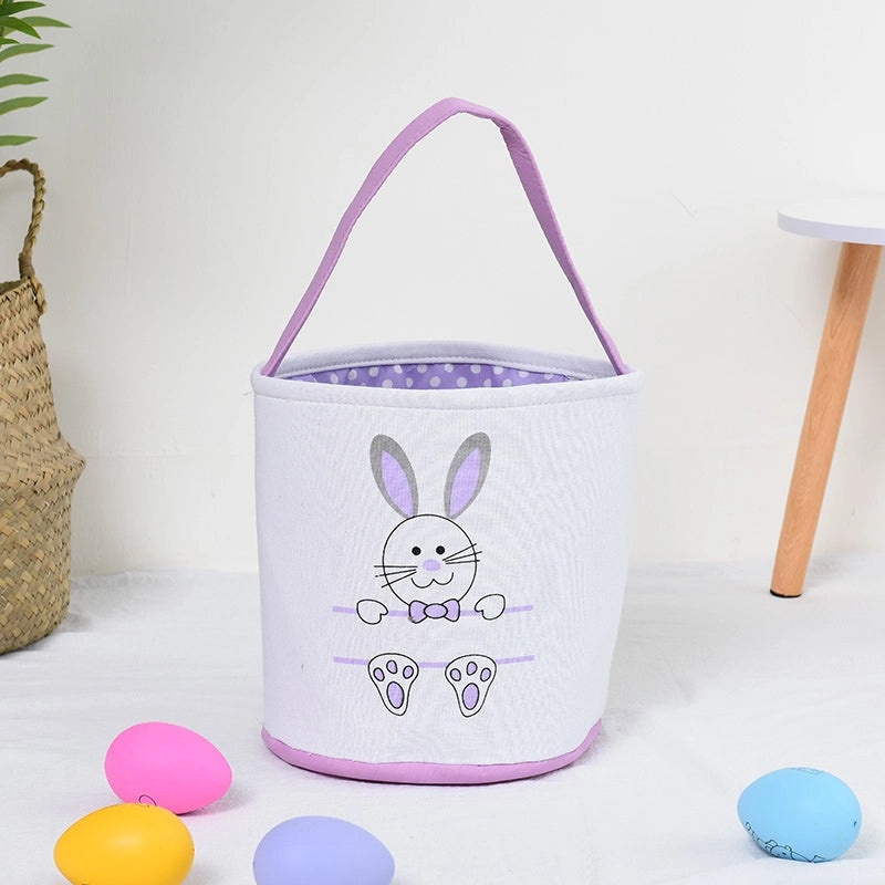 Easter DIY Canvas Bag with Rabbit Ears Decorative Gift Basket for Office and Cultural Events|Home & Garden > Seasonal Decor > Easter Decorations