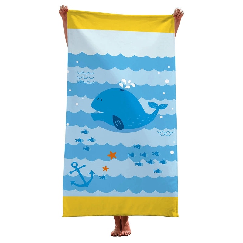 Cute Dinosaur and Dolphin Beach Towel | Beach Towels & Accessories