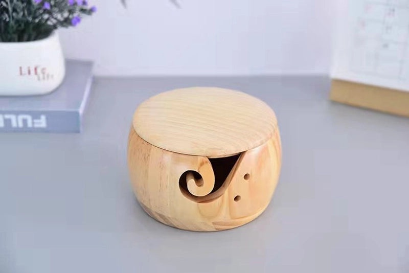 Creative Handmade Wool Storage Bowl for Knitting Needles | Home Decor & Craft Storage