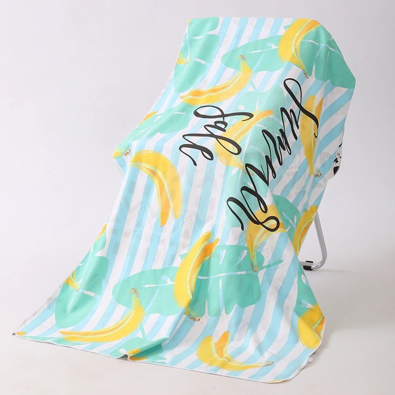 Underwater Animal Print Double-Sided Velvet Polyester Bath Towel | Bath & Beach Towels