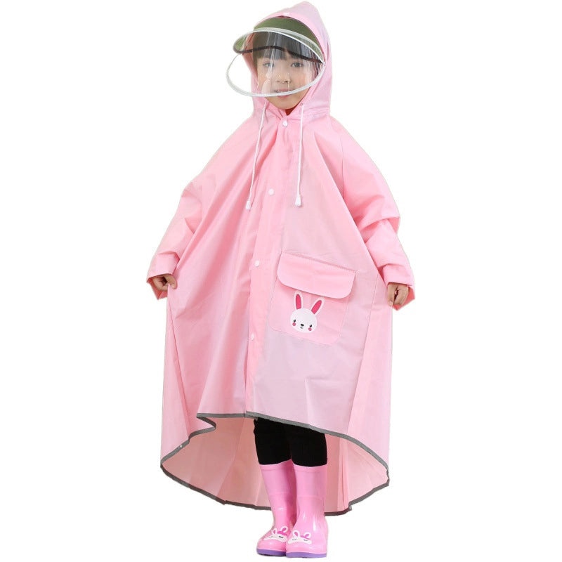 Kids Waterproof Cartoon Rain Poncho Long Sleeve School Raincoat for Boys and Girls | Kids Apparel