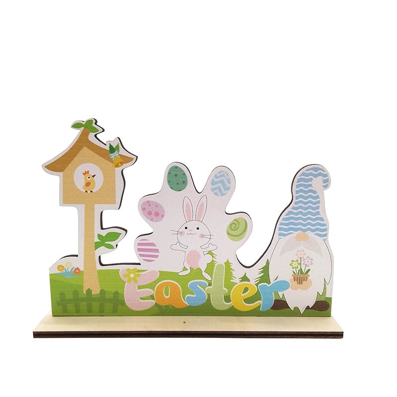 Easter Casual Elegant Wooden Letter Boxwood Table Decoration for Holiday Banquet Party 1 Piece|Home Decor