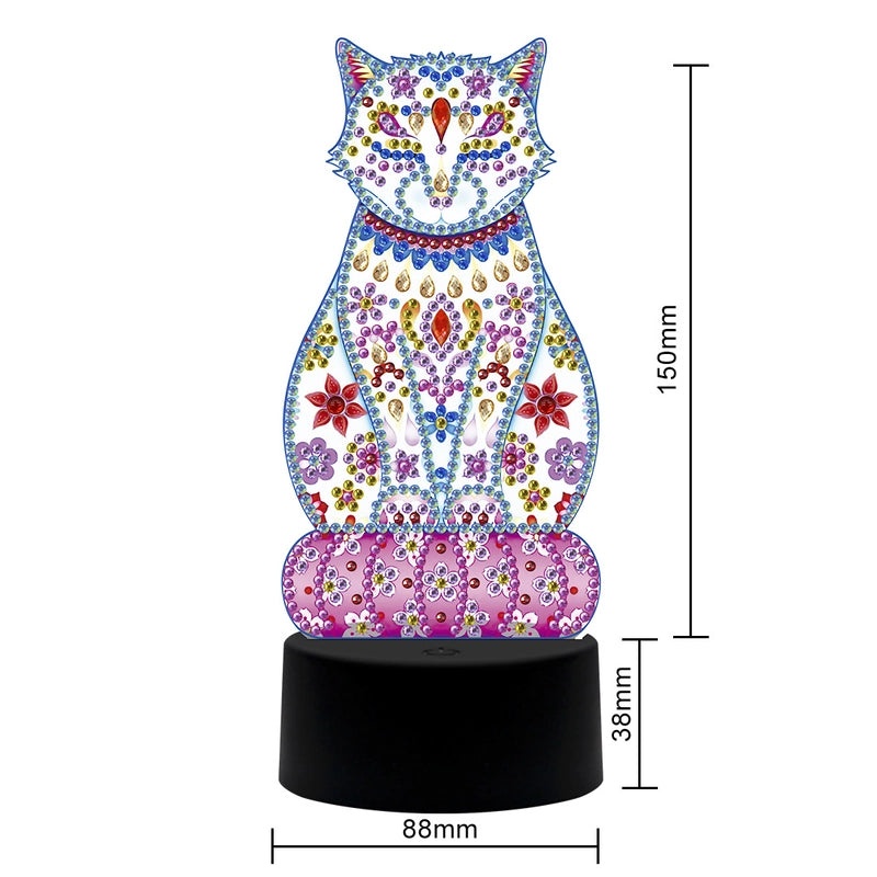 DIY Diamond Painting LED Light Plate USB Powered Night Lamp Customizable Variable Brightness|Home Decor & Lighting